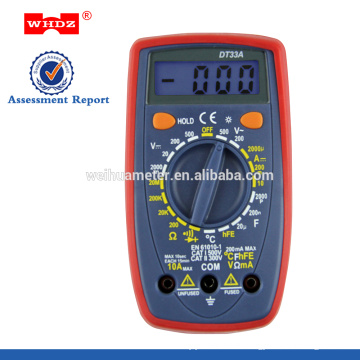 Digital Multimeter DT33A with Capacitance Function Pocket-size